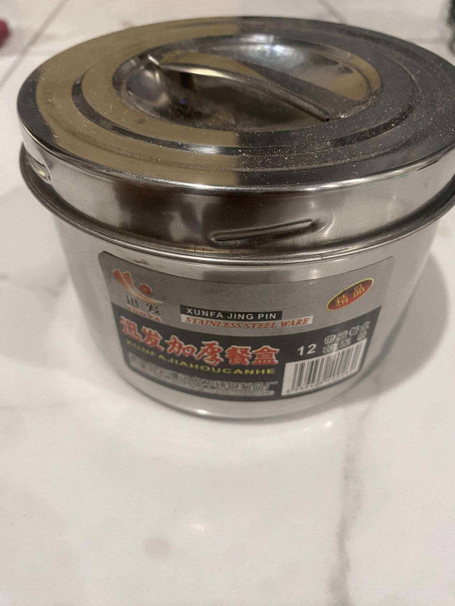 Stainless Steel Round Outdoor Cooking Lunch Box Handle Clip Carrier