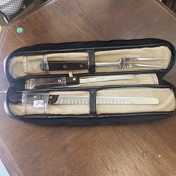 Connoisseur 3 piece knife set with case. PLEASE READ DESCRIPTION