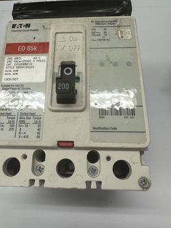 Eaton 200amp breaker