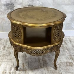 Vintage Antique Gold Table 
