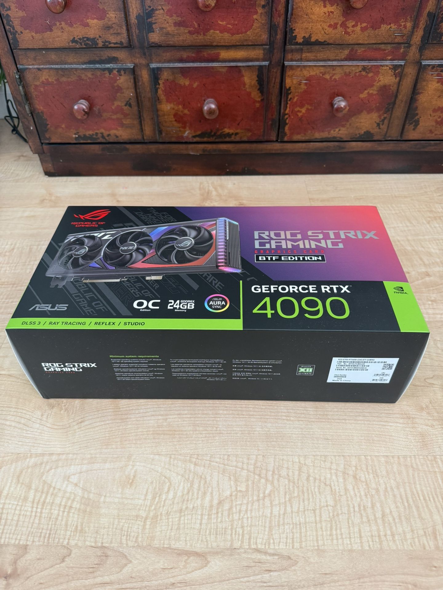 ASUS ROG Strix GeForce RTX™ 4090 BTF 24GB OC Edition Gaming ( Can Ship )