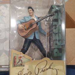 ELVIS PRESLEY #2 Early 60's Rockabilly Action Figure McFarlane Toys W/Stand