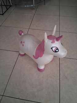 Bouncy Ride-On Toy/ unicorn