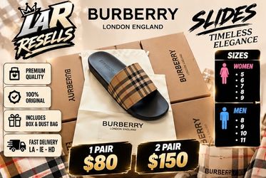 BURBERRY SLIDES