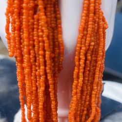 Antique Natural Coral Beads, Make Up To  10 To 15 Necklaces 