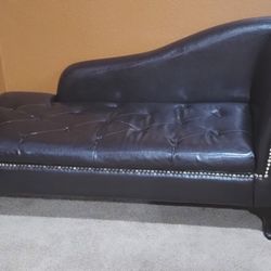Leather Chaise