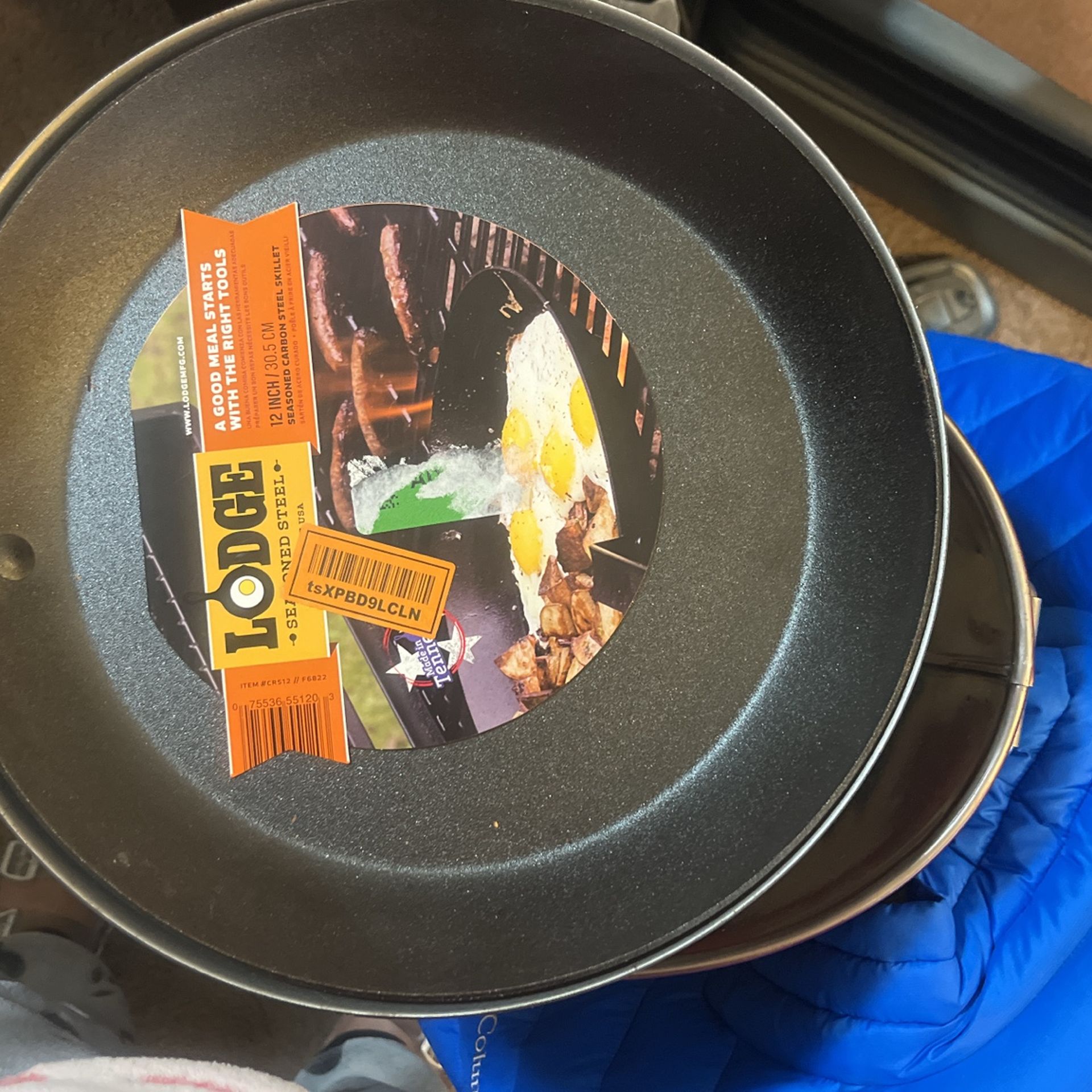 Lodge 12” Seasoned Carbon Steel Skillet