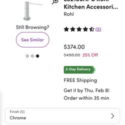 Rohl Soap Dispenser Chrome Brand New 