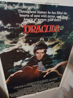 1979 Dracula Movie Poster Excellent Condition 27x41