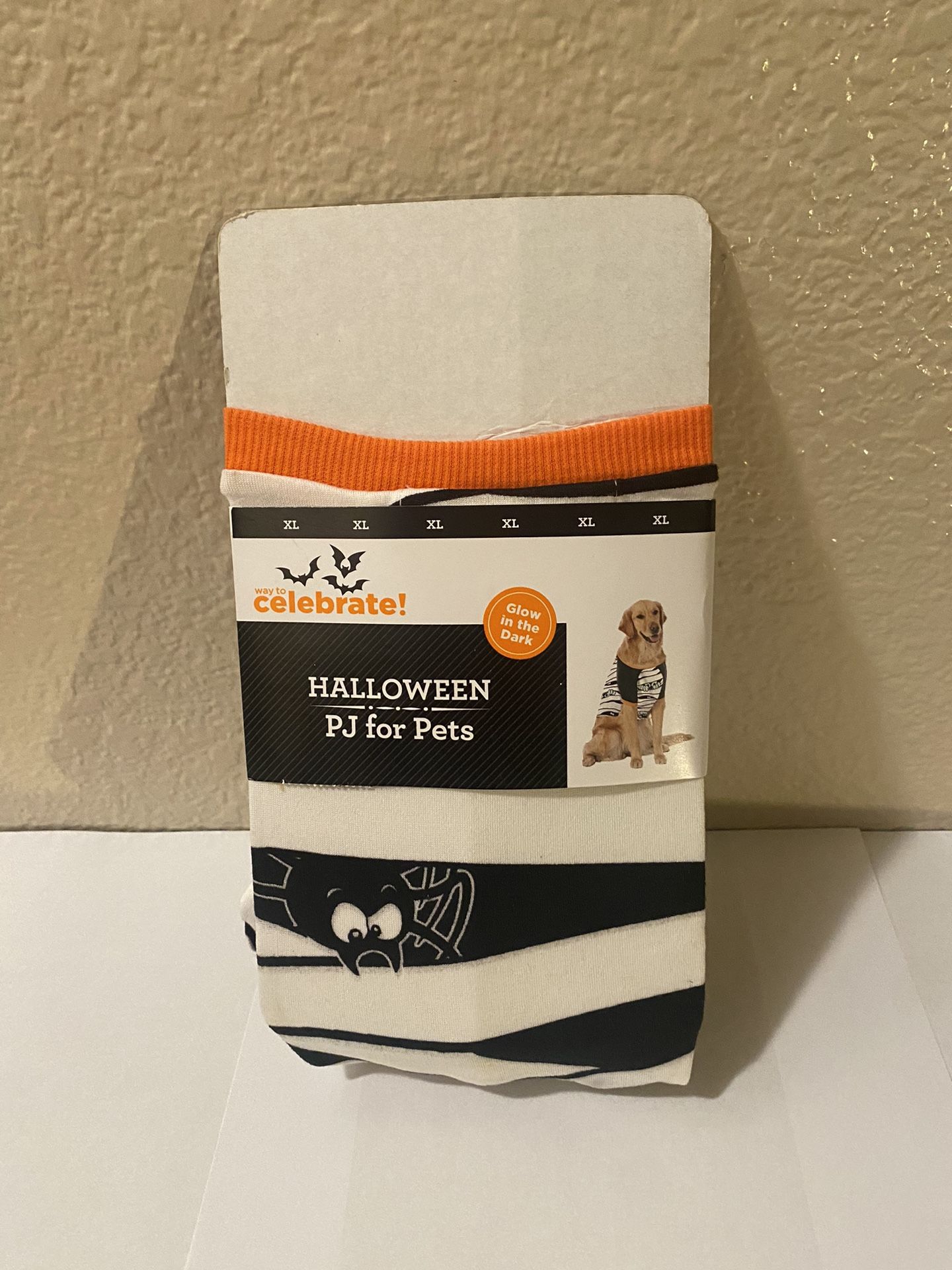 Dog Halloween PJ/ Glow In The Dark Costume XL