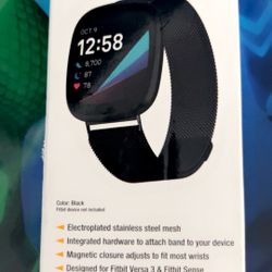Stainless Steel Mesh Band Versa 3 Sense