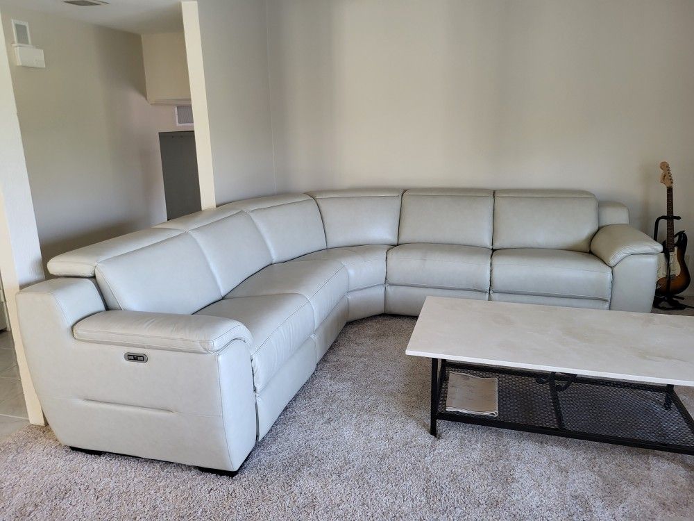 La-Z-Boy Dual Reclining Leather Sectional