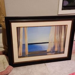 Framed Print Of Crystal Clear Ocean View In XL Frame