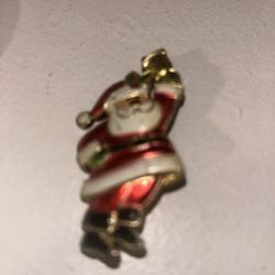 Vintage Santa Broach “ Santa Waving Bell” made in Hong Kong