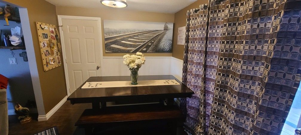 Dining Room Table With Benches