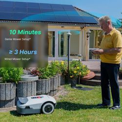 Robot Lawn Mower Genie 600  + Garage Cover (Complete Setup)