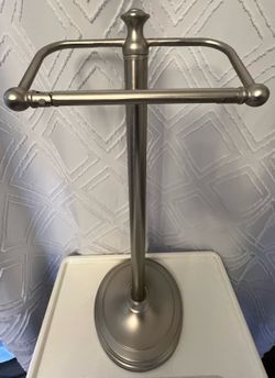 2 Bathroom Shower Organizers & Toilet Paper Holder Satin Nickel ❗️Firm Price❗️