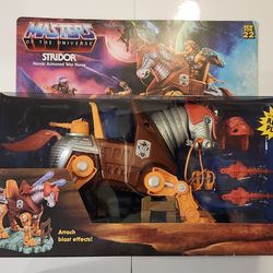 MASTERS OF THE UNIVERSE . RETRO PLAY . STRIDOR HEROIC ARMORED WAR HORSE .