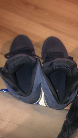 Furry navy blue Jordan 4s
