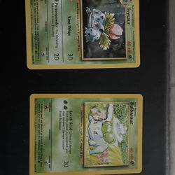 Ivysaur Bulbasaur Pokemon Cards