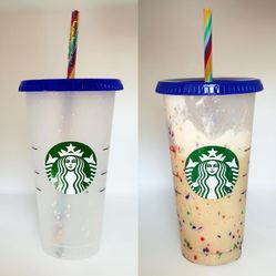 Starbucks confetti cup