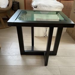 Landing End Table- Set Of 2 Deep Charcoal Color