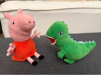 Peppa Pig & Mr. Dinosaur Plush Set