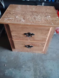 Wooden nightstand