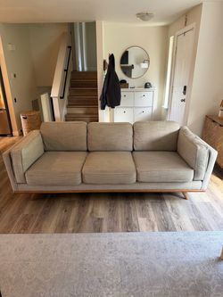 Article Timber 90" Mid-Century Modern 3-Seat Sofa