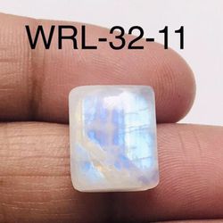 White Rainbow moonstone Square Shape Cabochon-WRL-32-11