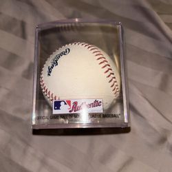 Signed Official MLB Baseball Robert D. Manfred Jr. Commissioner w/ Display Case