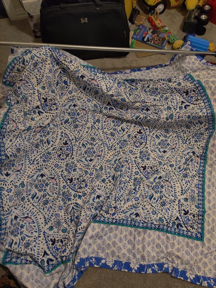 Standard Cloth Shower Curtain With Rod
