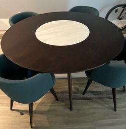 west elm dining table w chairs