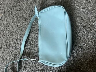 Blue Leather Purse