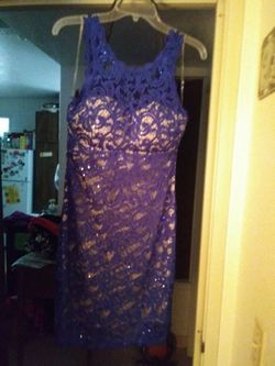 New blue lace dress