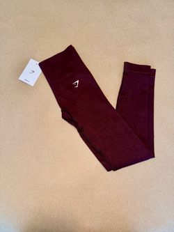 Gymshark Seamless High Waisted Leggings Burgundy NWT