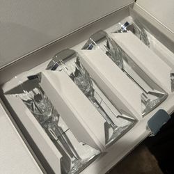 Crystal Tall Goblet Glasses