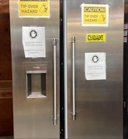 Built In Refrigerator Side By Side Thermador Stainless Steel With Water And Ice