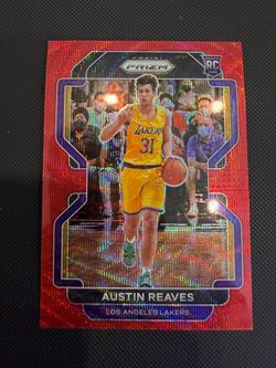 Austin Reaves 21-22 Prizm Red Wave Prizm Rookie Card Rc 165 Los