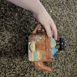 Cardinal Sewing Machine Teapot