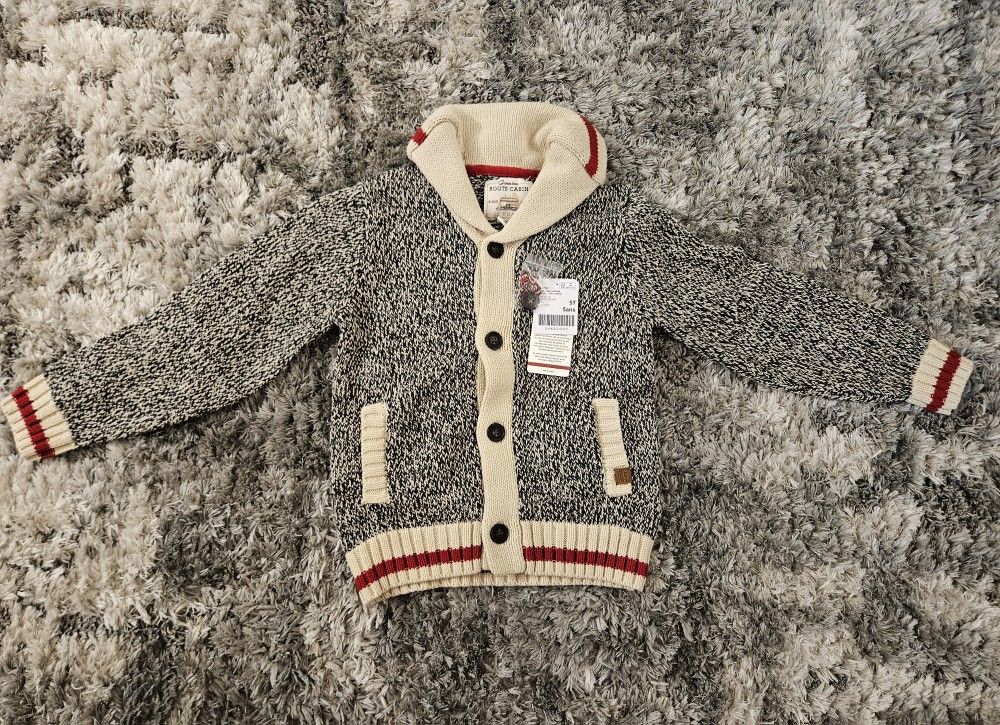 New Roots Cabin Cardigan With Elbow Patches - 5T