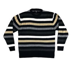 Koman Striped Acrylic Sweater