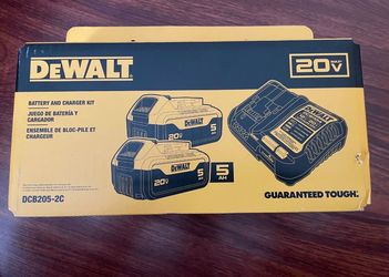 Dewalt 20v 5 AH batteries and charger