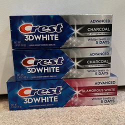 Crest 3D White toothpaste 2.4 & 3.3 oz: 3 for $6