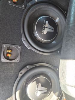 Jl audio  system  shallow subs and amps for lows