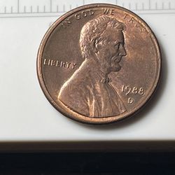 1988 D Penny Plus 1988 No Mint