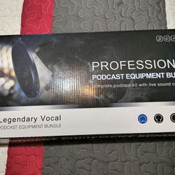 Professional  Podcast Equipment Bundle.