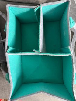 Fabric Diaper caddy and nursery pillow