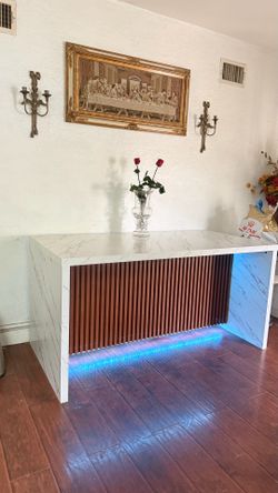 Modern  Dining Table with LED Lighting ✨