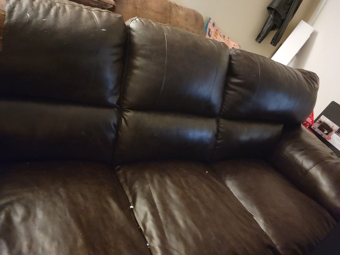 Leather Couch 